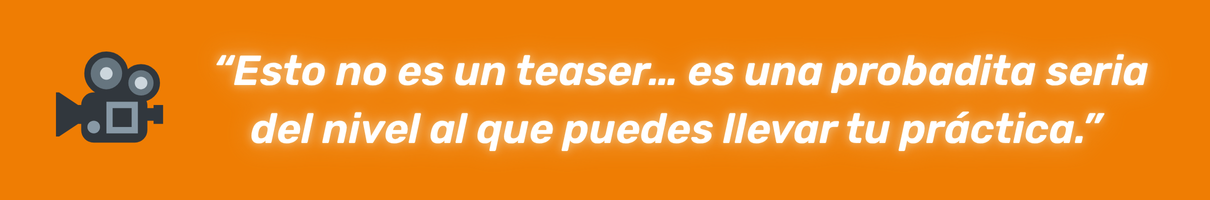 🎥 “Esto no es un teaser… es una probadita seria del nivel al que puedes llevar tu práctica.”